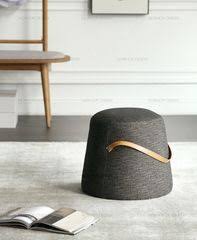 y北欧表情 现代简约 意大利 卡尔斯布艺提手圆墩 茶几 坐凳 furniture pouffe chair