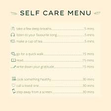 We are interested in how you feel about the following statements. Queensland Health What S On Your Self Care Menu This Week To Make The Decision Even Easier For You Work Out How Much Time You Have To Spare And Choose An Activity
