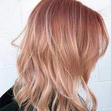 Copper Peach Color Melt Hair Will Warm Up Your Winter Peach Hair Color Melting Hair Hot Hair Colors