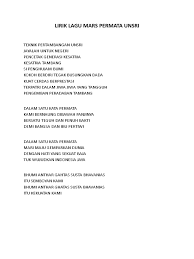 Mungkinkah adalah sebuah lagu yang rilis pada tahun 1997. Lirik Lagu Mars Permata Unsri