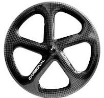 Carbon Triple Five Spoke Wheels for Triathlon & Track ...