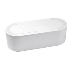 C'est aussi une station de rangement et de rechargement pour les téléphones, tablettes, ds et cie. Boite De Rangement De Cables Noir D Line L 325 X L 125 Mm Bloc 4 Prises Castorama