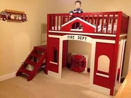 Love This Fire Station Bed Fire Truck Room Firetruck Bed Diy Loft Bed