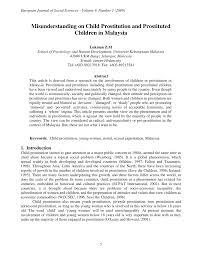 In 11 countries of the world restricted prostitution is permissible. Pdf Misunderstanding On Child Prostitution And Prostituted Children In Malaysia