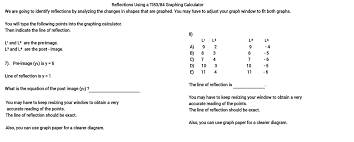We would like to show you a description here but the site won't allow us. Reflections Graphing Calculator Practice Problems 7 8 Geogebra