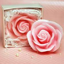 Big Rose Fondant Cake Mold Candy Resin Molds Candle Mould Etsy Rose Candle Romantic Candles Candle Shapes