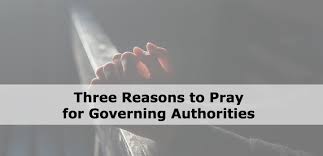 Such authorities include government officials. Three Reasons To Pray For Governing Authorities Lifeway Research