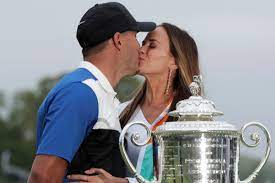 While his granduncle played basketball his dad bob topeka had been a west virginia wesleyanpitcher. Brooks Koepka Wife Model Girlfriend Jena Sims Their Engagement Fanbuzz