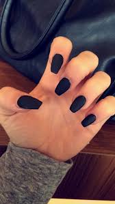 Black Acrylic Nails Coffin Shape Matte Black Coffin Shape Acrylic Nails Nails Black Acrylic Nails Black Coffin Nails