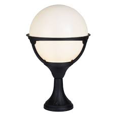 Lights to be served hereunder shall be at locations which are easily and economically accessible to company equipment and personnel for construction and maintenance. 8740 Orb Outdoor 1 Light Post Black Round Opal Shade