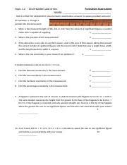 If we break down the term, we see that formative comes from latin formare 'to form.' assessment simply refers to an. Topic 1 2 Formative Answer Key Doc Topic 1 2 U2013 Uncertainties And Errors Formative Assessment Name Team This Is A Practice Assessment Show Formulas Course Hero