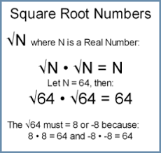 The principal square root function () = (usually just referred to as the square root function) is a function that maps the set of nonnegative real numbers onto itself. Square Root Math And Square Numbers