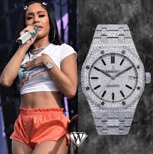 Origin saweetie is an american rapper currently signed to warner bros. Saweetie Audemars Piguet Royal Oak Superwatchman Com
