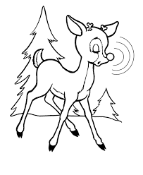 Ever wonder why the classic christmas reindeer has a bright red honker? Free Printable Reindeer Dibujo Para Imprimir Rudolph Reindeer Coloring Page Dibujo Para Imprimir