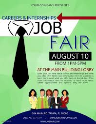 Job Fair Job Fair School Fair Hiring Poster