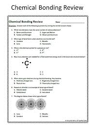 Chemical Bonding Worksheet Answers Chemical Bonding Review Worksheet In 2020 Chemistry Worksheets Covalent Bonding Worksheet Covalent Bonding