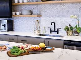 Often it is created using ceramic tiles. Backsplash Tiles With 3 D Texture For Extraordinary Style