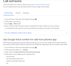 Based on the caller id, your iphone will vocalize the name of the caller, or tell you it's an unknown caller in case the number isn't in your from there you can specify under what circumstances your iphone should announce calls. Google Voice Help Article Shows Using Ios Dialer App To Make Gv Calls Typo Googlevoice