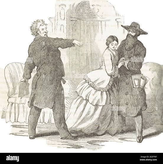 Page from a Victorian era fashion magazine Stock Photo - Alamy