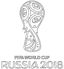 World cup coloring pages photo gallery. Official Logo Of World Cup 2018 Coloring Page Free Printable Coloring Pages For Kids