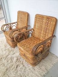 vintage antique bohemian bamboo woven chairs with rattan back and seats sold separately woven chair bamboo weaving bamboo chair