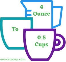 A full cup contains 8 ounces. 4 Oz To Cups 4 Us Fluid Ounce To Us Cup Conversion
