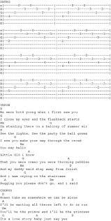 Love Story Taylor Swift Tab