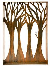 Outdoor Rust Bare Forest Sculpture By Www Entanglements Com Au Metal Wall Sculpture Metal Garden Art Sculpture