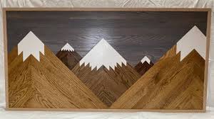 Found wood bread board wall shelf. The Simplest Way To Make Geometric Wood Mountain Wall Art Scrap Plywood And Hardwood Flooring Youtube