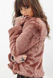 Collarless Faux Fur Jacket Pink Faux Fur Coat Outfit Faux Fur Coats Outfit Pink Faux Fur Coat