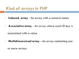 The count function is used to get the number of items that. Outline O What Is An Array O Indexed Array O Associative Array O Multidimensional Array Ppt Download