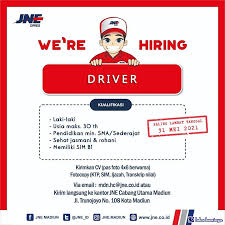 Loker medan terbaru 2018 terupdate dan terverifikasi. Jne Madiun Membuka Lowongan Pekerjaan Dengan Posisi Driver Di Bulan Mei 2021