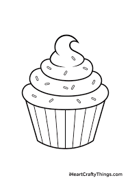 Hello everyone,today i will show you how to draw a realistic cupcake with oil pastel. Cupcake Drawing How To Draw A Cupcake Step By Step