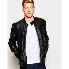 Brave Soul Premium Faux Leather Biker Jacket Faux Leather Jacket Men Leather Jeans Men Faux Leather Biker Jacket
