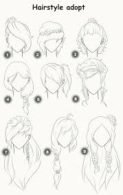 Hairstyle Adopts Closed By X3misteryyuyux3 On Deviantart Sketches Drawings How To Draw Hair