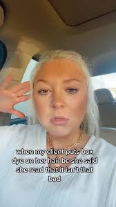 Client's Hair Dye Experience in Car