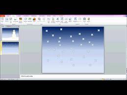 Animation only happens in html. How To Make An Animated Christmas Card On Powerpoint 2010 Moving Snow Youtube