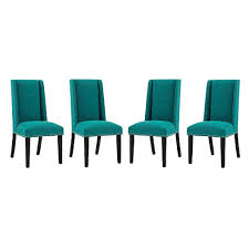 Baron Dining Chair Fabric In Teal Set Of 4 East End Imports Eei 3503 Tea Fabric Dining Chairs Chair Fabric Dining Chairs