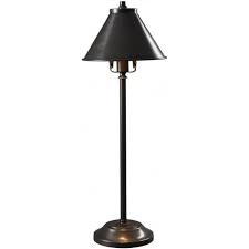 A new bronze or brown bedside lamp will give your bedroom a comforting glow. Small Dark Bronze Stick Table Light Or Desk Lamp With Metal Shade
