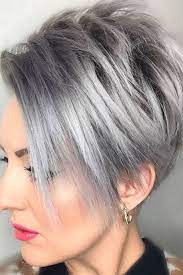Pour bien choisir votre prochaine coupe de cheveux, voici un set de photo coupe courte femme 50 ans cheveux gris. Pin On Coiffures