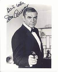 All my best wishes/'andy'/sean connery. James Bond Autographs James Bond Actors