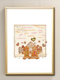 Gingerbread man peppermint candy christmas clock. Christmas Gingerbread Man Wall Art Printable Living Room Decor Poster Instant Digital Wall Art Holiday Wall Art Digital Wall Art Room Decor Posters