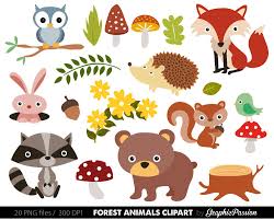 Free Woodland Animal Clipart For Kids Animal Clipart Free Animal Clipart Animal Illustration Kids