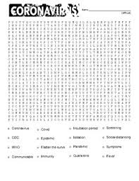 Looking to build your vocabulary? Coronavirus Difficult Word Search And Coloring Page Sub Plan Use