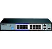 ‫D-Link 16 منفذ 10/100 Base-T غير مدار PoE + مفتاح مراقبة ، بعيد المدى 250  متر ، 2 جيجابت مع 1 كومبو (RJ45 / SFP) ، 150 واط | DES-F1016P-E / ب‬‎