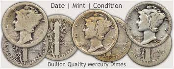 Lookup coin values for good, very good, fine, very fine, brilliant uncirculated & proof conditions and ms grade. Examples Of Mercury Dimes In Bullion Quality Condition Rare Coins Worth Money Valuable Coins Old Coins Worth Money