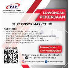 Merpati pratama di jawa timur kita hokky kontraktor melayani jasa pemasangan rangka atap baja ringan juga penjualan material di jawa juga luar pulau jawa. Lowongan Kerja Supervisor Marketing Di Cv Putmasari Pratama Wonosobo Bursa Lowongan Kerja