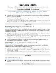 A lab technician resume must showcase skills in collecting and testing body fluid specimens, drafting test reports, and performing preventative maintenance on lab equipment lab technicians collect and test blood and body fluid samples as well as document and forward accurate lab results to doctors. Midlevel Lab Technician Resume Sample Monster Com