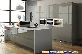 مطابخ بوليستر باللون الرمادي أجمل وأحلي مطابخ بوليستر رمادية اللون