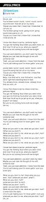 Yovie dimulai dengan y, klik y. Attention By Charlie Puth Lyrics Jpeg Lyrics